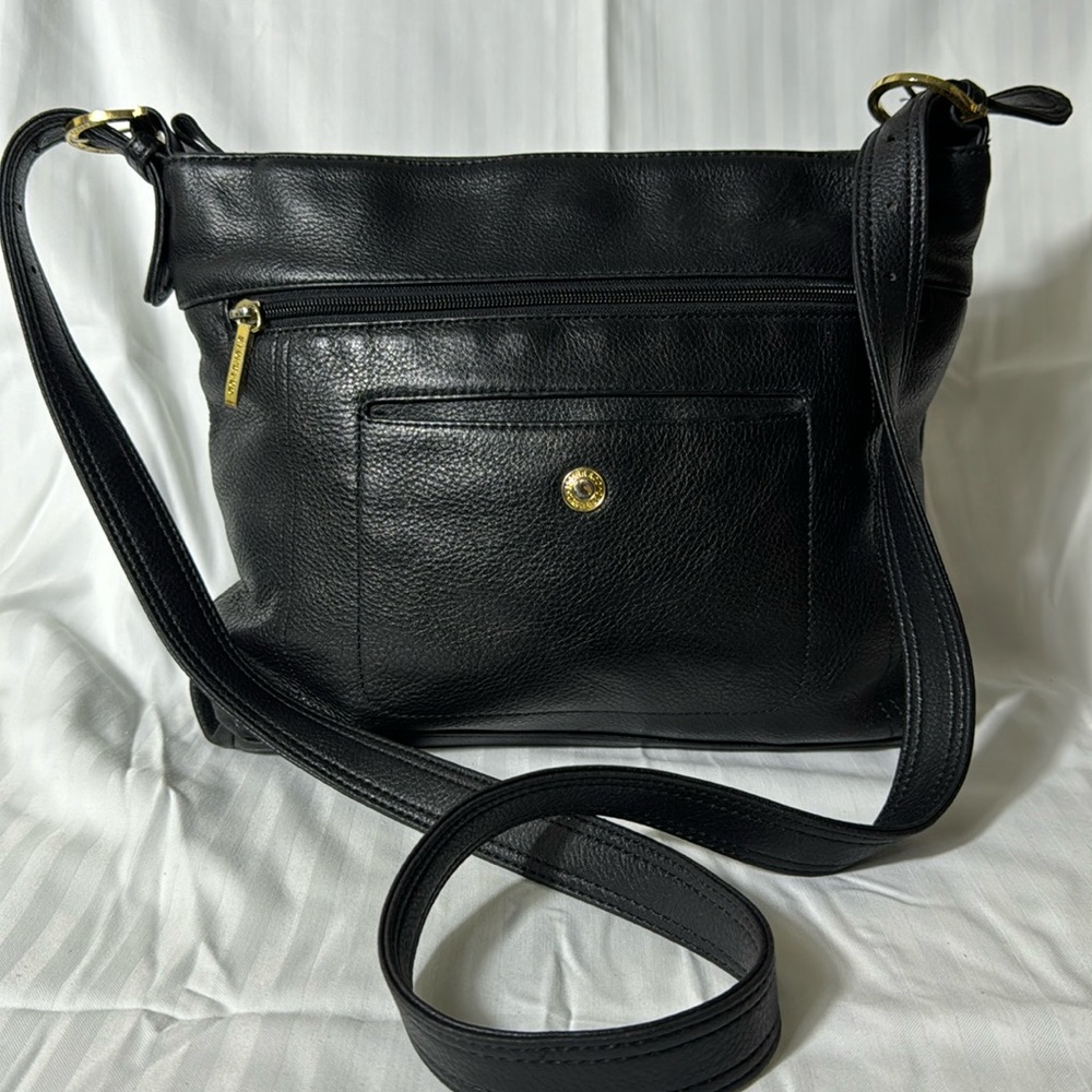 ⭐️Vintage 1990 Stone & Co Black Soft Leather Timeless Classic Purse